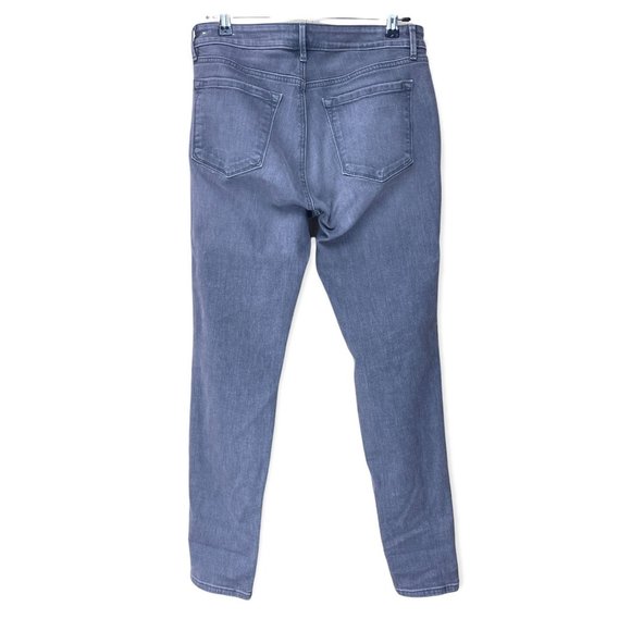 Loft Outlet Women's Sz 8 Curvy Skinny Grey Wash Jean Tapered Stretch Cotton Blnd - Picture 2 of 12